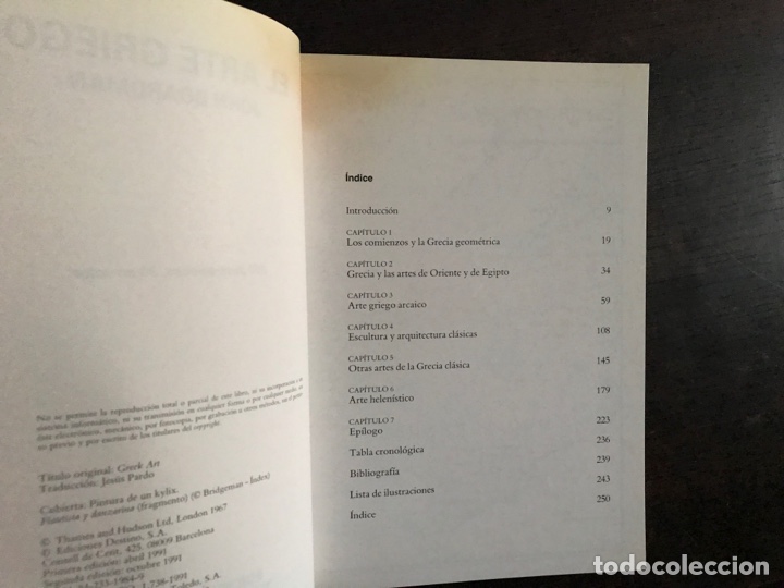Libros de segunda mano: El arte griego. John Boardman. Destino - Foto 4