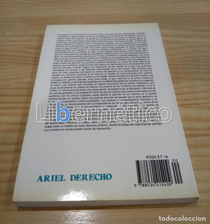 Libros de segunda mano: Del realismo al constructivismo jur&iacute;dico. Bruce A Ackerman - Foto 2