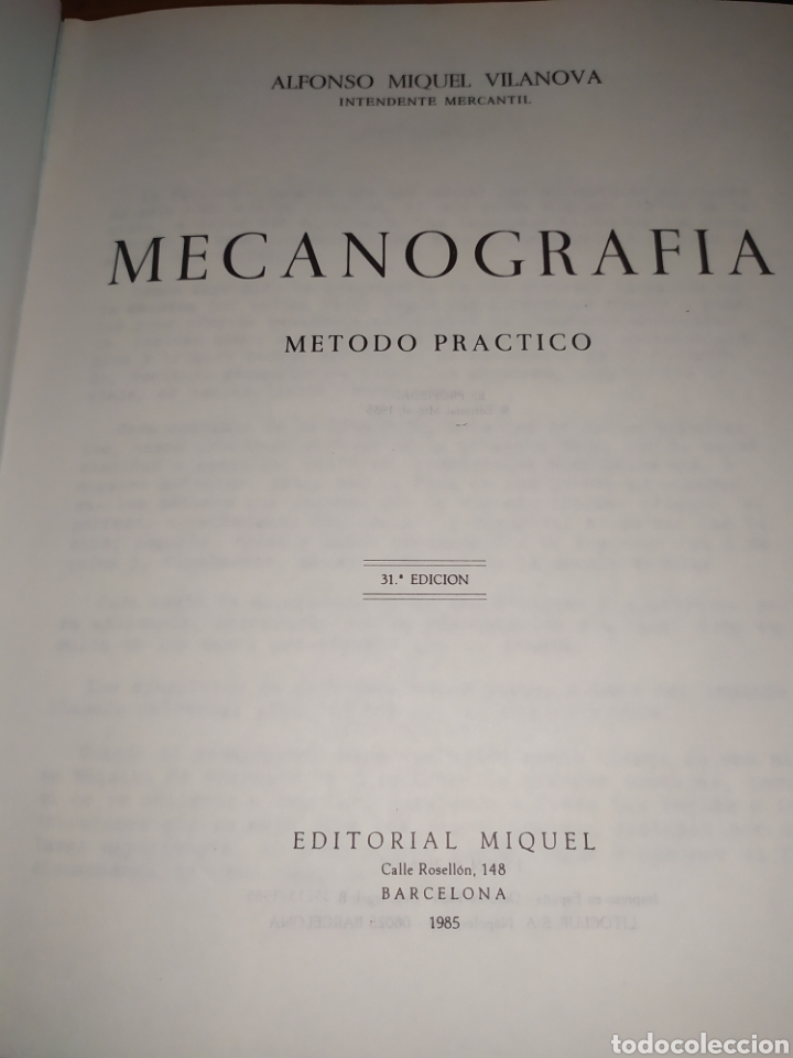 Libros de segunda mano: MECANOGRAF&Iacute;A METODO PRACTICO ALFONSO MIGUEL VILANOVA 1985 - Foto 12