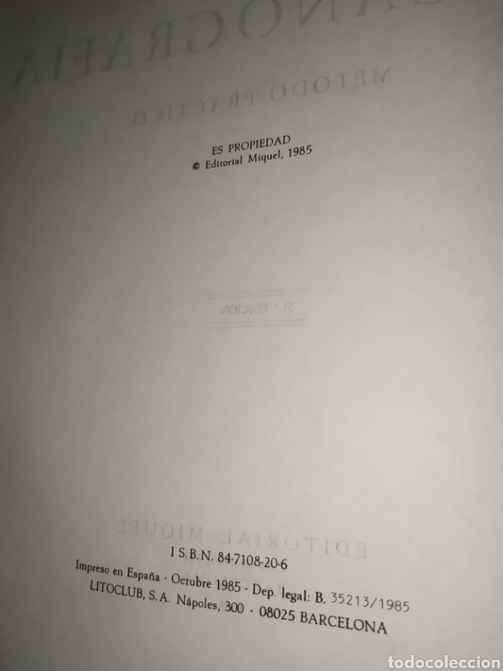 Libros de segunda mano: MECANOGRAF&Iacute;A METODO PRACTICO ALFONSO MIGUEL VILANOVA 1985 - Foto 13