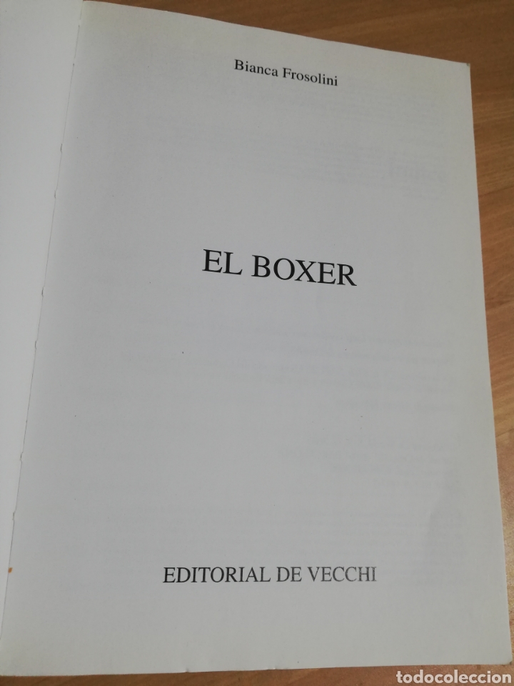 Libros de segunda mano: EL BOXER (BIANCA FROSOLINI) - Foto 2