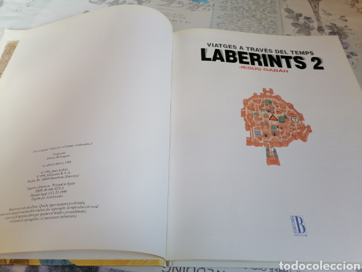 Libros de segunda mano: LABERINTS 2 VIATGES A TRAV&Eacute;S DEL TEMPS. LLIBRE JOC EDICIONES B - Foto 3