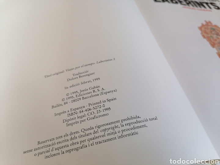 Libros de segunda mano: LABERINTS 2 VIATGES A TRAV&Eacute;S DEL TEMPS. LLIBRE JOC EDICIONES B - Foto 8