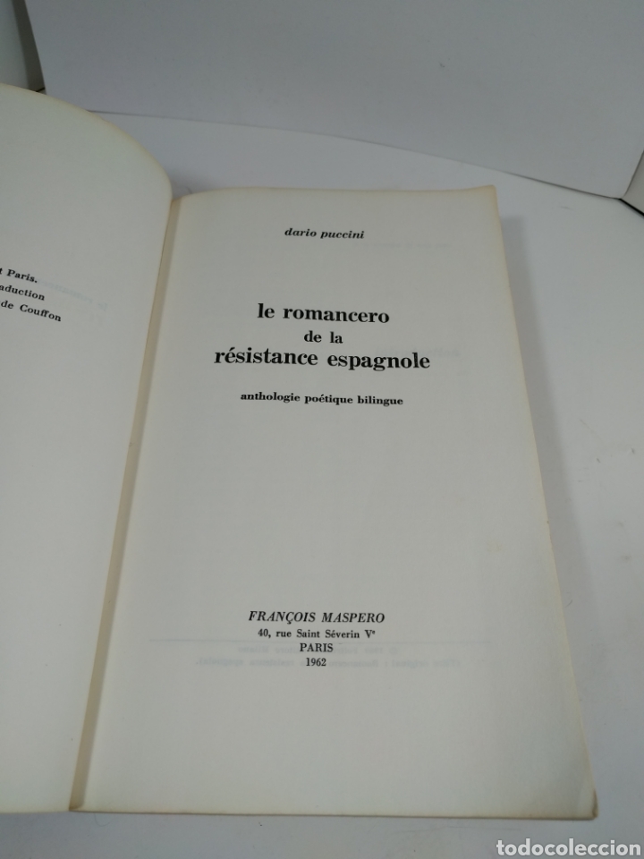 Libros de segunda mano: Romancero de la resistance espagnole. Fran&ccedil;ois maspero. - Foto 2