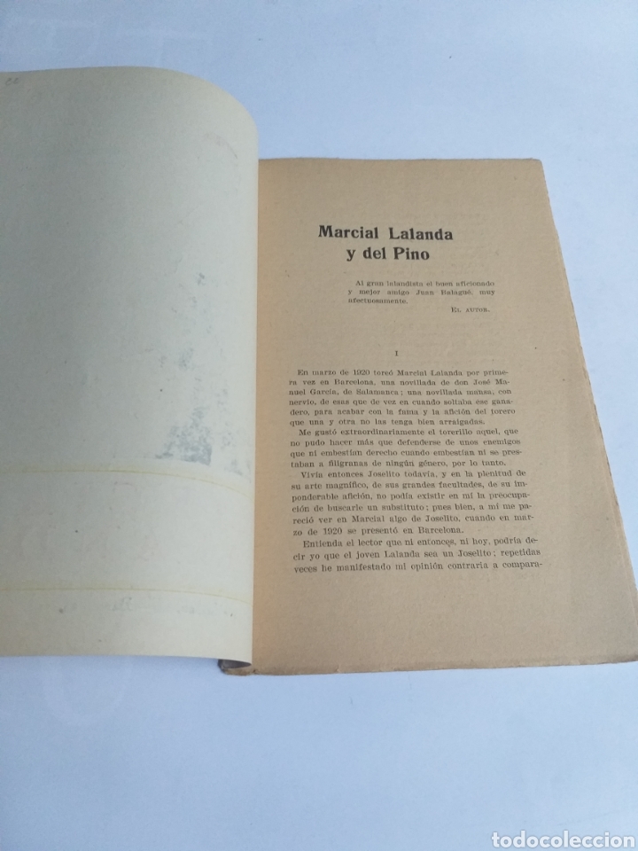 Libros de segunda mano: Marcial Lalanda. Uno al Sesgo . Los Ases del toreo . . Toros - Foto 6