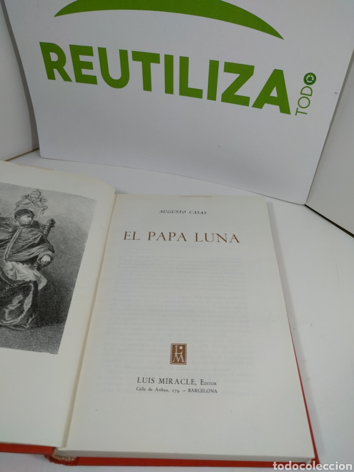 Libros de segunda mano: El papa Luna. Augusto casas. Luis miracle editor. - Foto 1