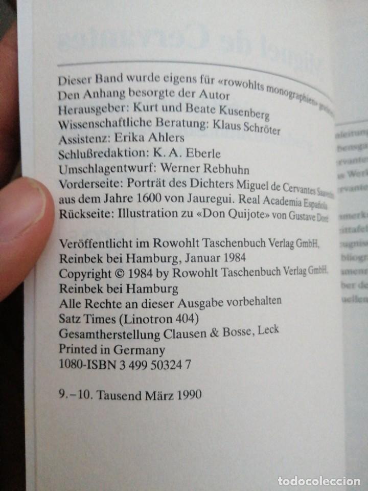Libros de segunda mano: Libro MIGUEL DE CERVANTES Anton Dieterich bildmono graphien - Foto 4