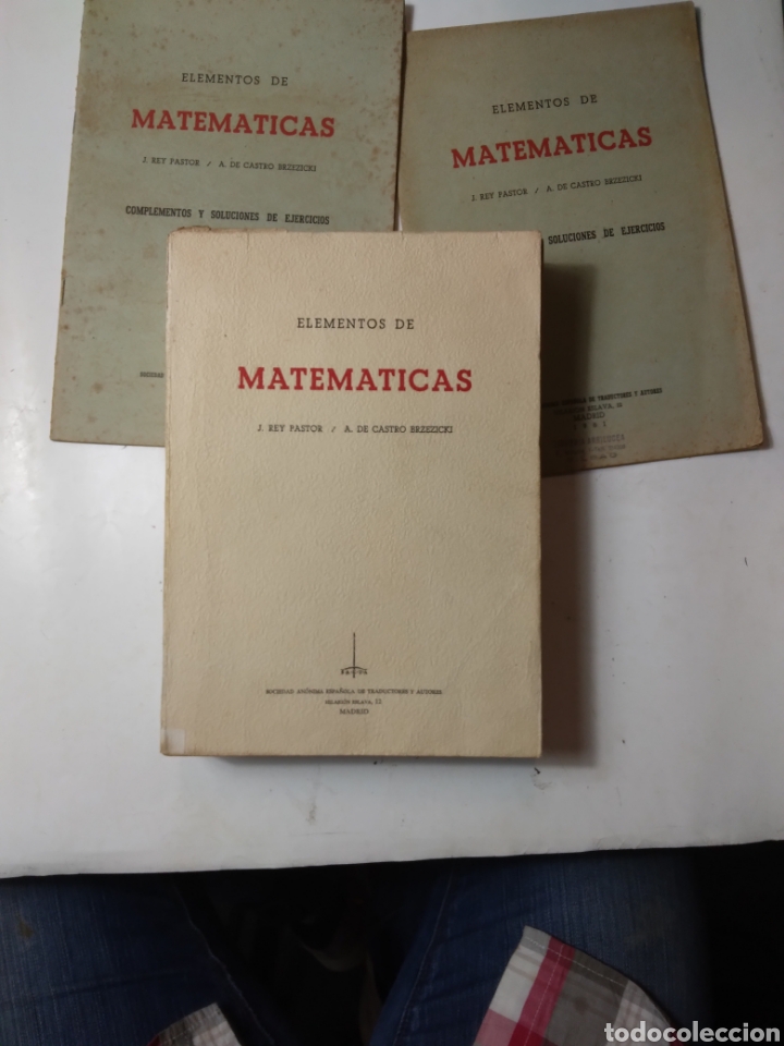 Libros de segunda mano: Rey Pastor; A. De Castro Brzezicki, Elementos de.matematicas - Foto 1