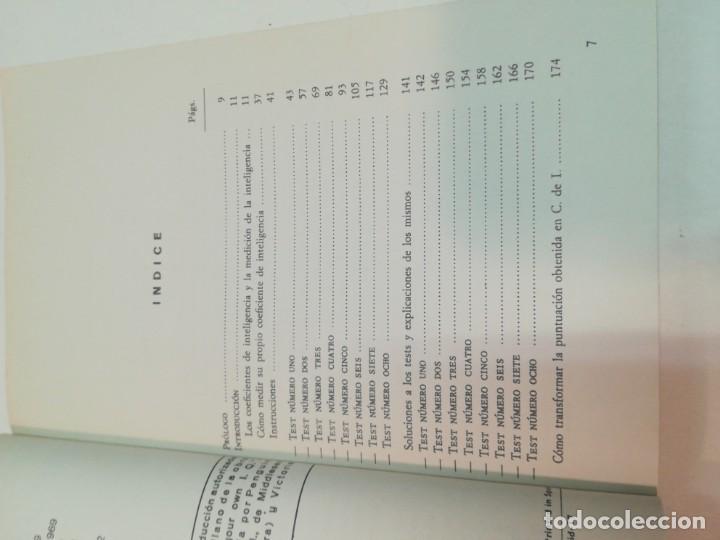 Libros de segunda mano: H.J.EYSENCK C&oacute;mo conocer vd. mismo su coeficiente de inteligencia SA5778 - Foto 2
