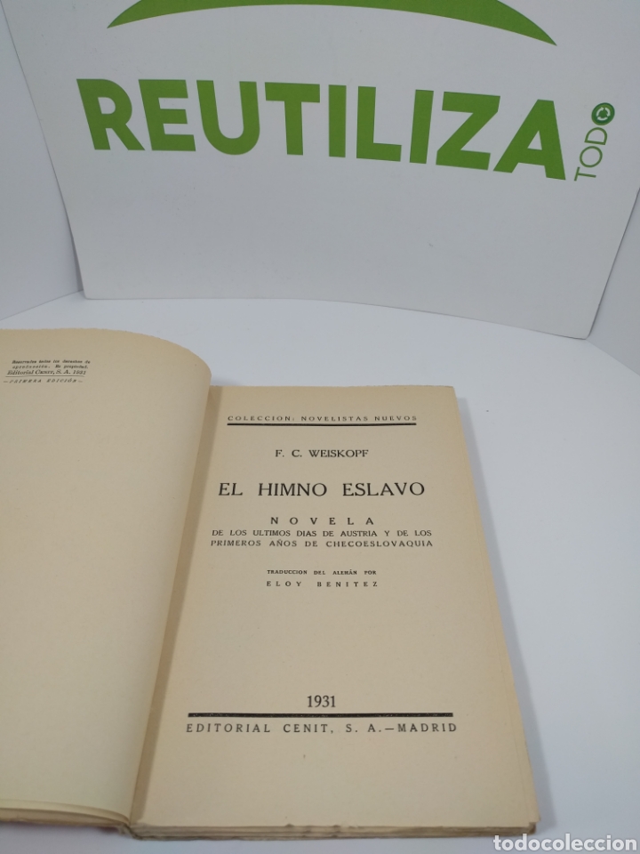 Libros de segunda mano: El himno esclavo. Cenit. F.C Weiskopf. - Foto 4