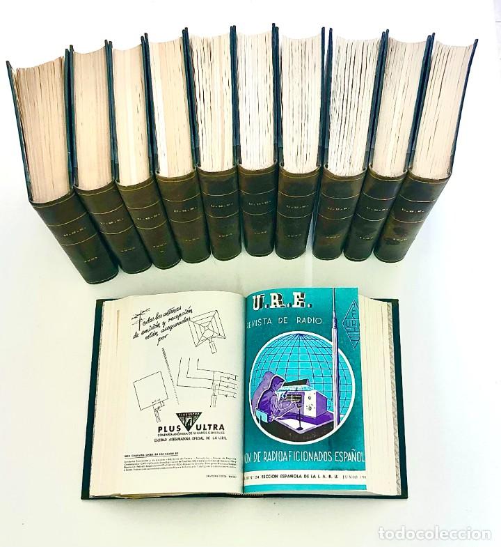 Libros de segunda mano: NUEVO LISTING: U.R.E&middot;UNION DE RADIOAFICIONADOS ESPA&Ntilde;OLES - A&Ntilde;OS 1951-1960 y 1964 - RADIO&middot;ILUSTRADAS
