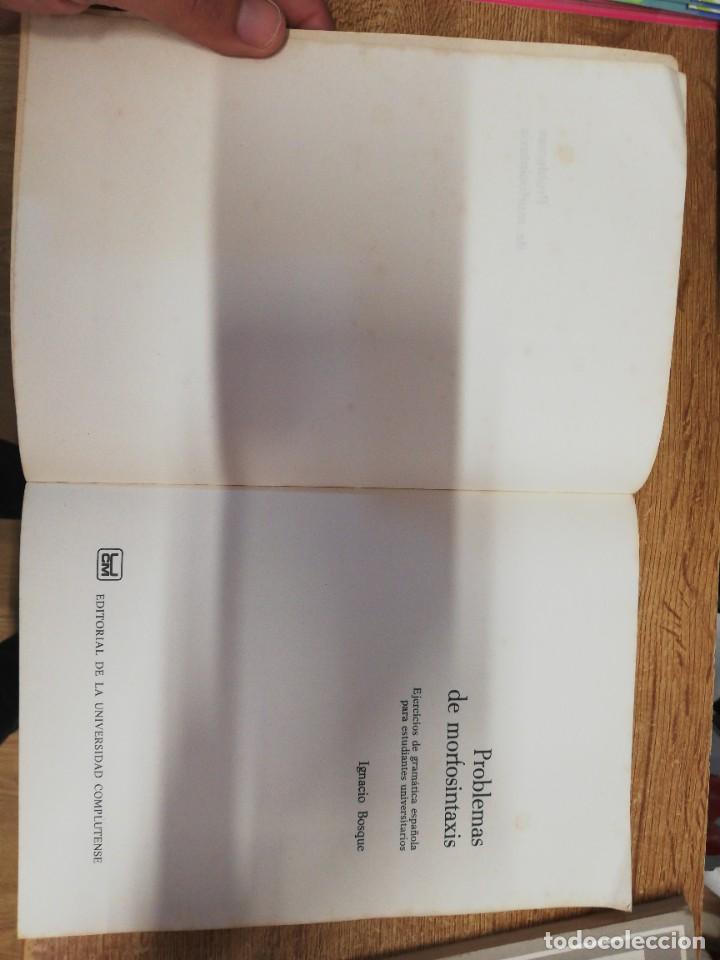 Libros de segunda mano: Problemas de morfosintaxis. Ignacio Bosque. 1980 - Foto 2