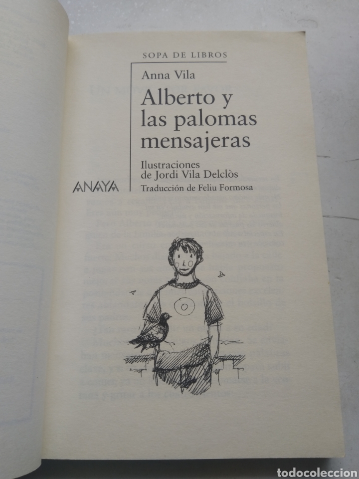 Libros de segunda mano: ALBERTO Y LAS PALOMAS MENSAJERAS/ANNA VILA - Foto 2