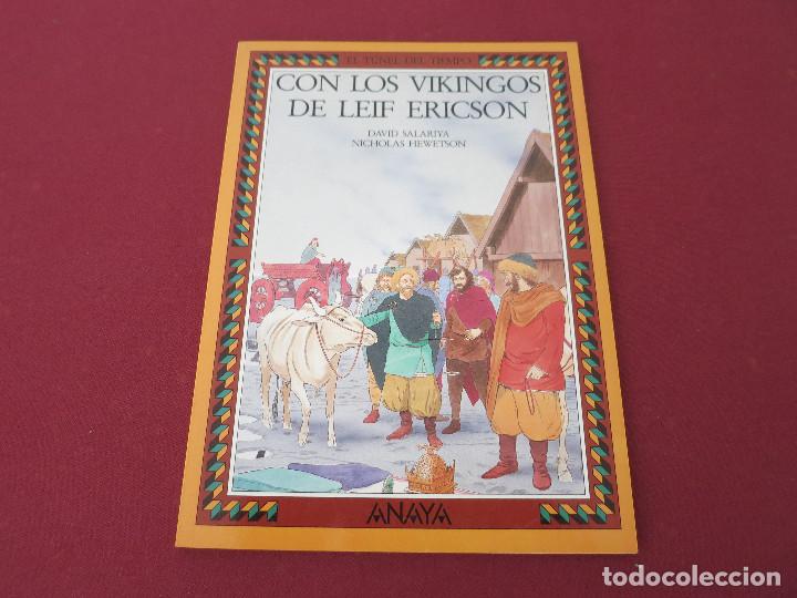 Libros de segunda mano: EL TUNEL DEL TIEMPO CON LOS VIKINGOS DE LEIF ERICSON ANAYA