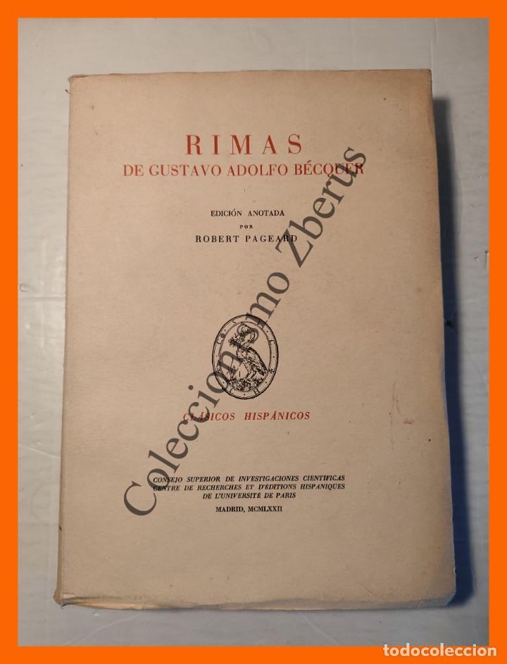Libros de segunda mano: Rimas - Gustavo Adolfo Becquer - Foto 1