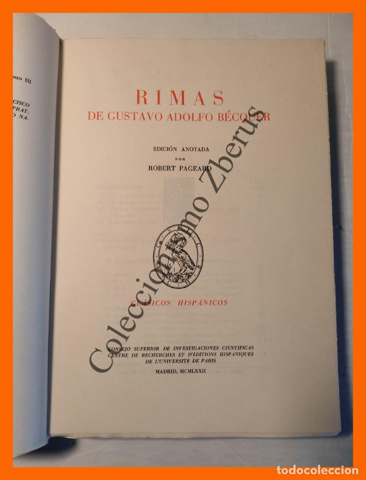 Libros de segunda mano: Rimas - Gustavo Adolfo Becquer - Foto 2
