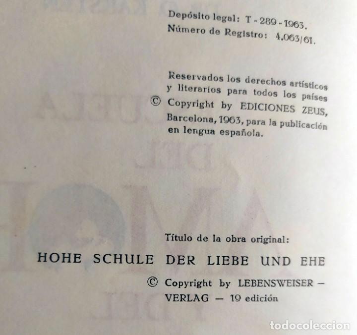 Libros de segunda mano: Escuela del amor y del matrimonio - Foto 2