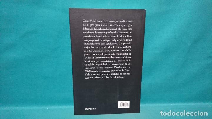 Libros de segunda mano: SIN ANIMO DE SER EXHAUSTIVOS, C&Eacute;SAR VIDAL - Foto 3