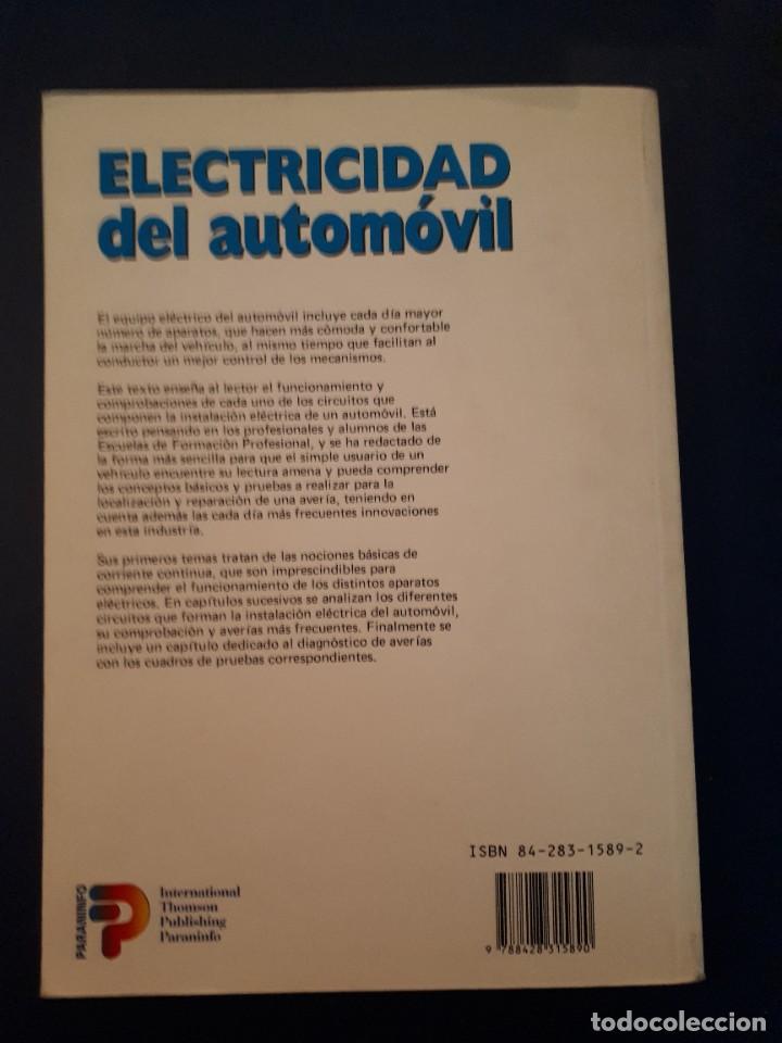 Libros de segunda mano: ELECTRICIDAD DEL AUTOMOVIL PARANINFO - Foto 2