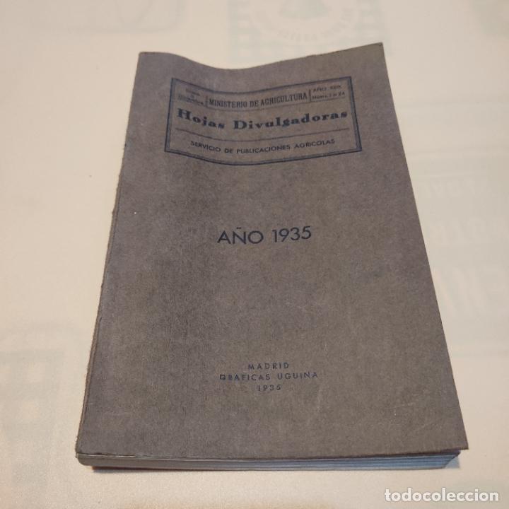 Libri di seconda mano: HOJAS DIVULGADORAS.ENERO-DICIEMBRE.A&Ntilde;O XXIX.NUMS.1 AL 24.1935.MINISTERIO DE AGRICULTURA.VER FOTOS