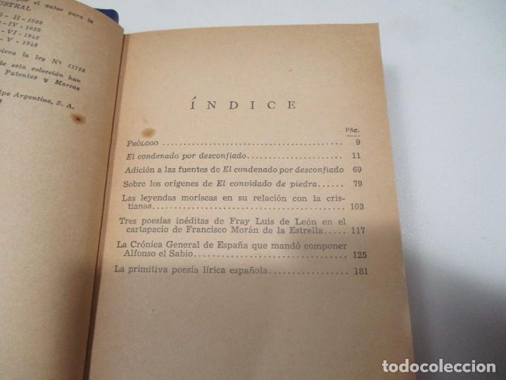 Libros de segunda mano: RAM&Oacute;N MENENDEZ PIDAL Estudios literarios W9833 - Foto 3