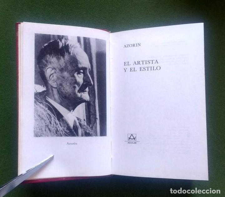 Libros de segunda mano: EL ARTISTA Y EL ESTILO - AZOR&Iacute;N - AGUILAR - CRISOL - Foto 2