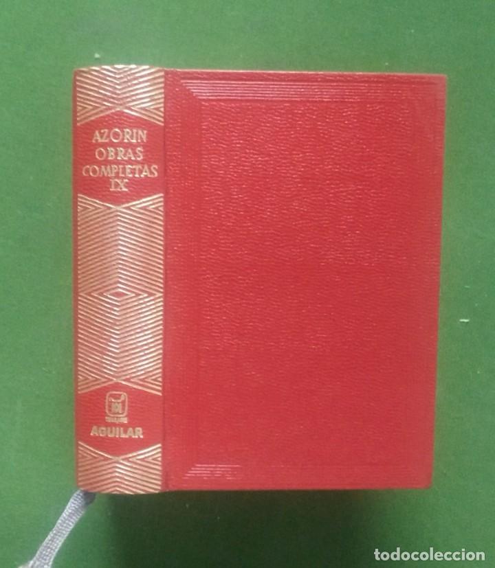 Libros de segunda mano: OBRAS COMPLETAS - AZOR&Iacute;N - VOLUMEN IX - AGUILAR 1963. - Foto 1