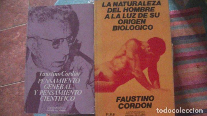 Libros de segunda mano: Faustino CORDON. ANTROPOLOGIA. Anthropos (2 LIBROS) - Foto 1