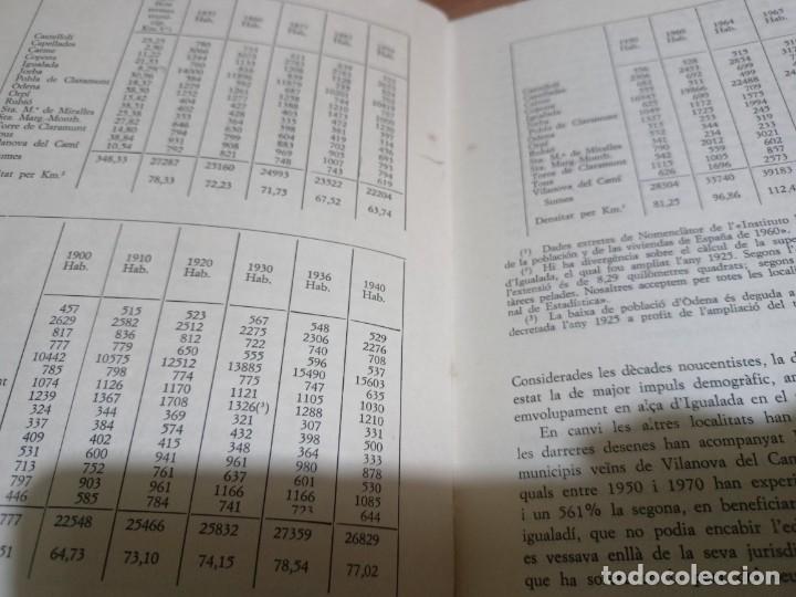Libros de segunda mano: Evoluci&oacute; demogr&agrave;fica de la comarca dIgualada - Josep Igl&eacute;sies - 1972 - Foto 4