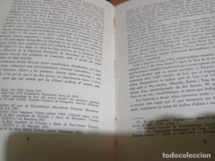 Libros de segunda mano: Evoluci&oacute; demogr&agrave;fica de la comarca dIgualada - Josep Igl&eacute;sies - 1972 - Foto 5