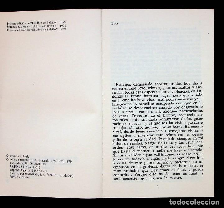 Libros de segunda mano: MUERTES DE PERRO. FRANCISCO AYALA. ALIANZA EDITORIAL. 1979. - Foto 4