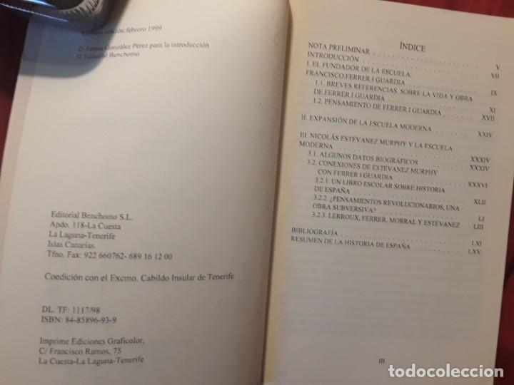 Libros de segunda mano: Resumen de la historia de Espa&ntilde;a (facs&iacute;mil), de Nicol&aacute;s Est&eacute;vanez. Dedicado - Foto 3