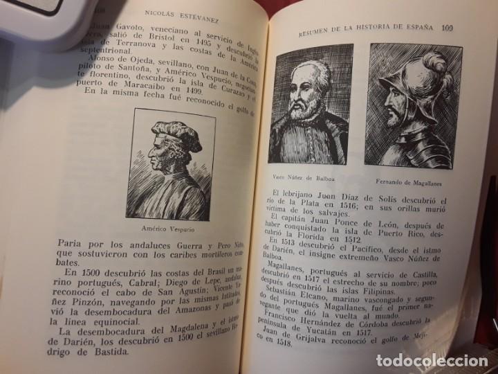 Libros de segunda mano: Resumen de la historia de Espa&ntilde;a (facs&iacute;mil), de Nicol&aacute;s Est&eacute;vanez. Dedicado - Foto 5