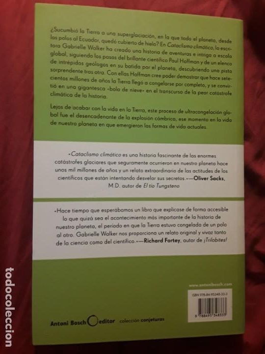 Libros de segunda mano: Cataclismo clim&aacute;tico, de Gabrielle Walker. Excelente estado - Foto 2