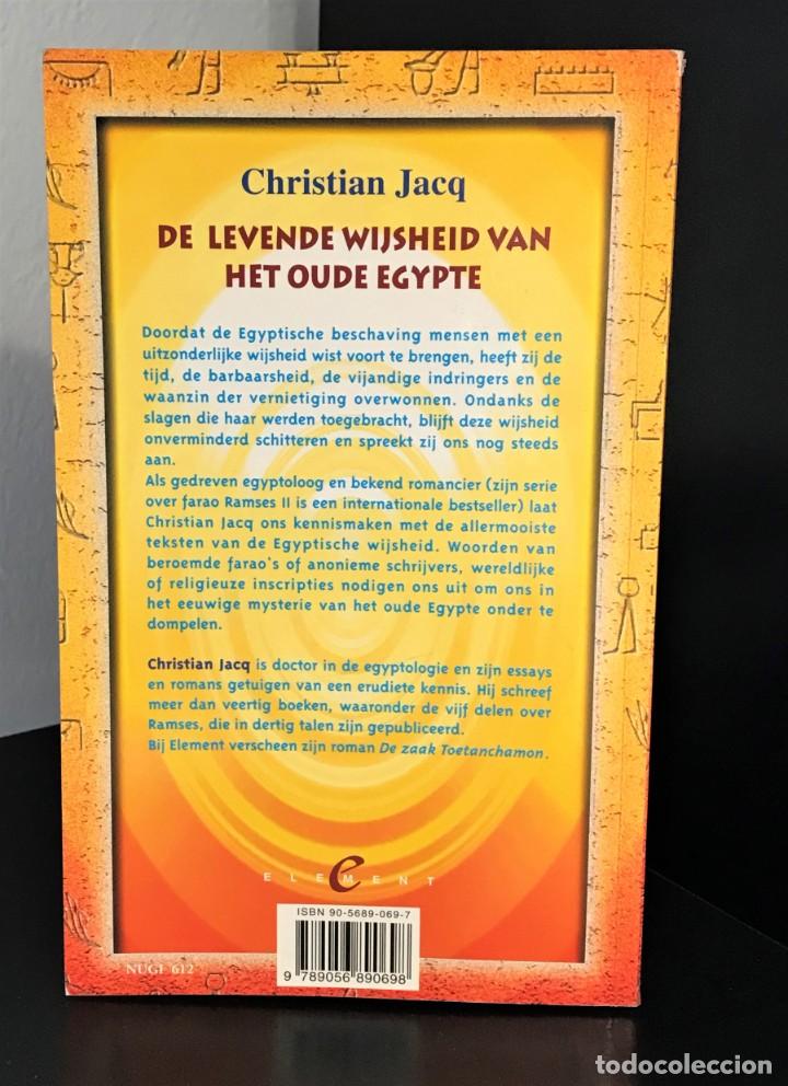Libros de segunda mano: Levende wijsheid van het oude egypte de Christian Jacq - Foto 2