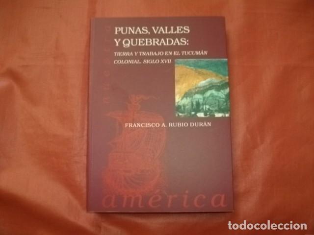 Livros em segunda m&atilde;o: PUNAS, VALLES Y QUEBRADAS TIERRA Y TRABAJO EN EL TUCUM&Aacute;N COLONIAL SIGLO XVII (ARGENTINA)