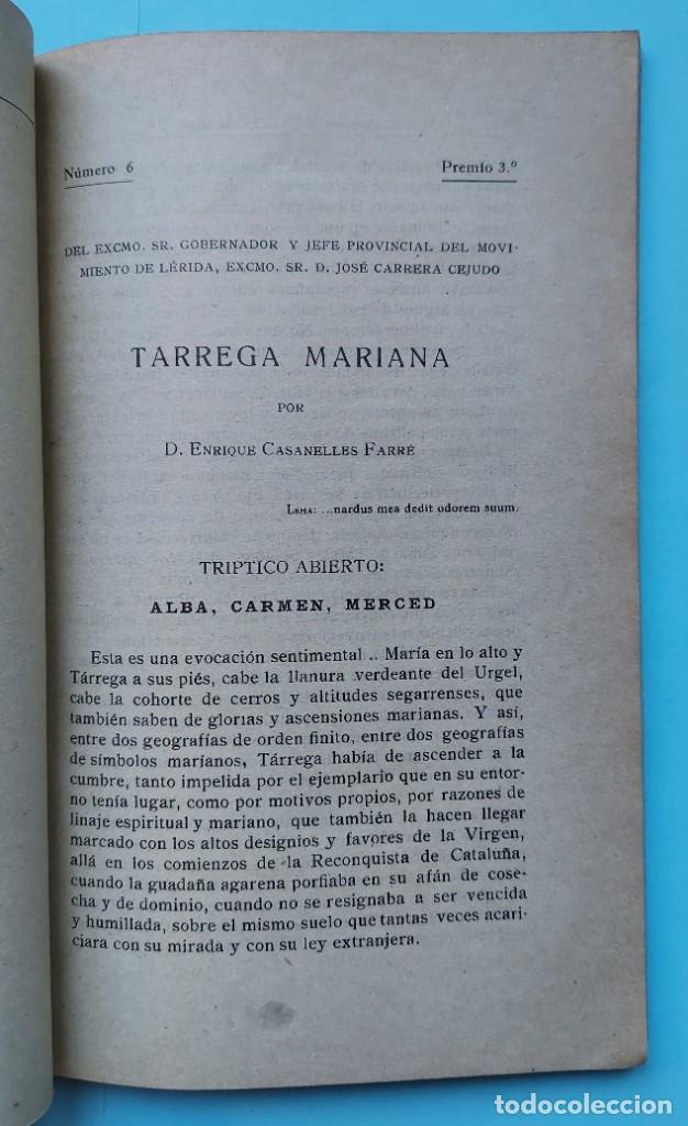 Libros de segunda mano: TARREGA CERTAMEN NTRA. SRA. DEL ALBA - Foto 2