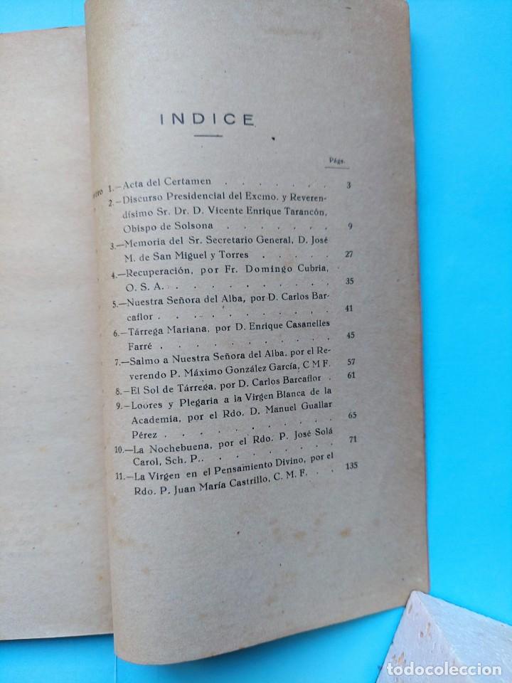 Libros de segunda mano: TARREGA CERTAMEN NTRA. SRA. DEL ALBA - Foto 3