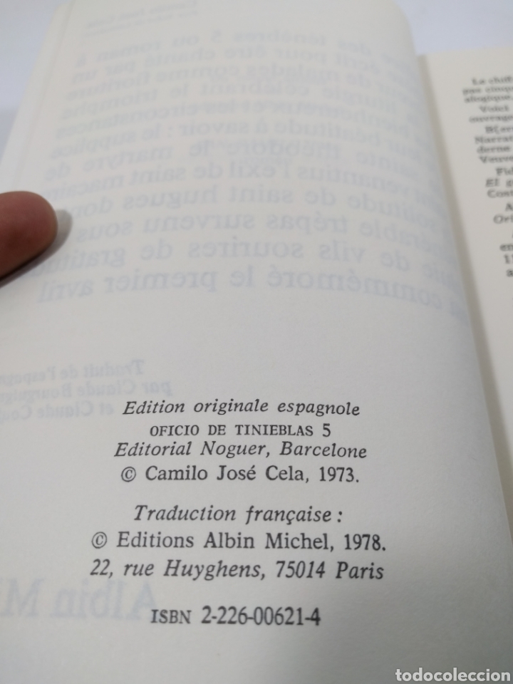 Libros de segunda mano: Camilo Jos&eacute; Cela. Office des Tenebres 5. Alb&iacute;n Michel. - Foto 4