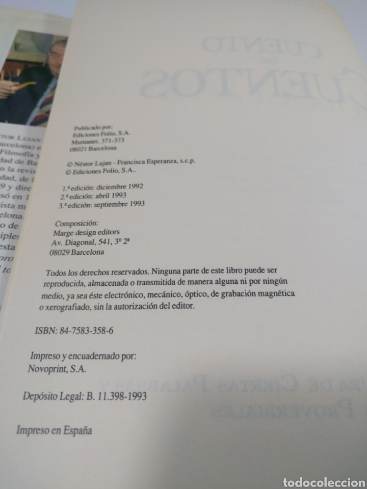 Libros de segunda mano: Cuento de cuentos. N&eacute;stor Luj&aacute;n. Folio - Foto 4