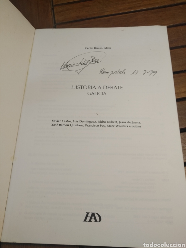 Libros de segunda mano: Galicia historia a debate. 1995. HAD. Carlos barros. - Foto 4