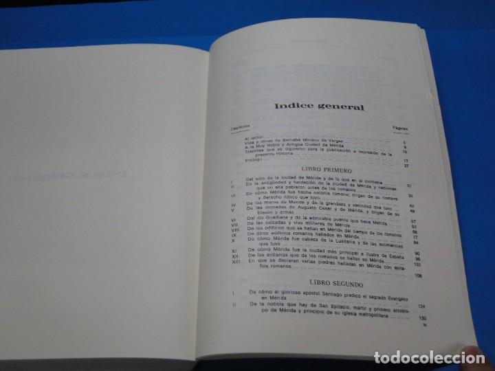 Libros de segunda mano: HISTORIA DE LA CIUDAD DE MERIDA.-BERNABE MORENO DE VARGAS - Foto 8