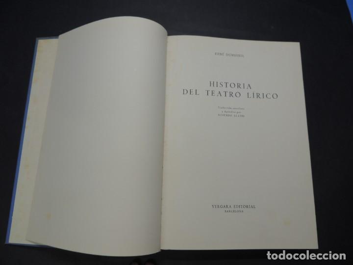Libros de segunda mano: HISTORIA DEL TEATRO LIRICO. - Foto 2