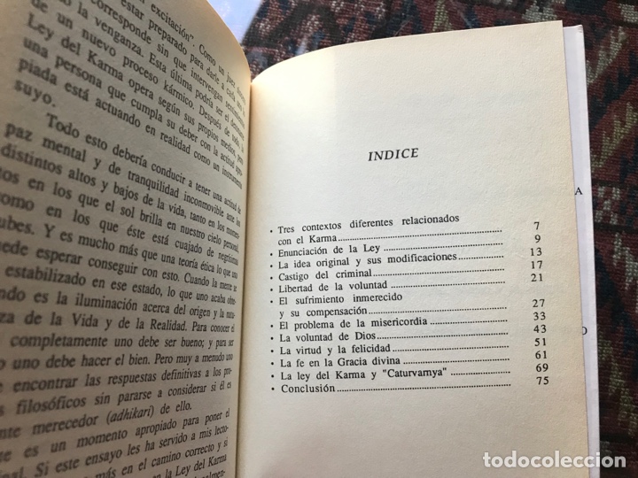 Libros de segunda mano: La ley del Karma. G. W. Kaveeshwar. Sirio - Foto 3
