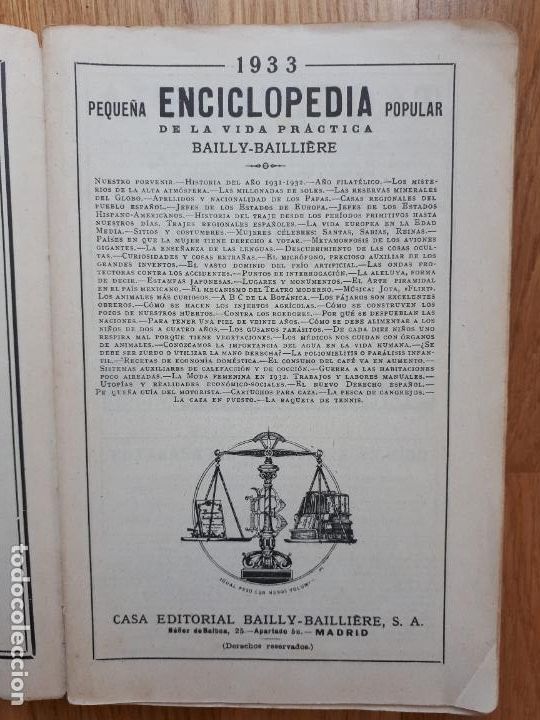 Libros de segunda mano: Almanaque Bailly-Bailliere 1933 - Foto 2