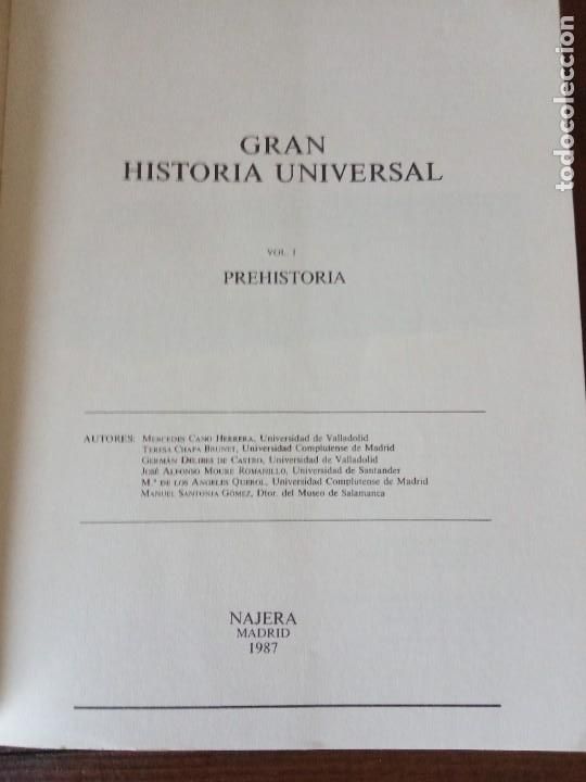 Libros de segunda mano: Manual de Historia Universal .Prehistoria.-VV.AA. - Foto 3