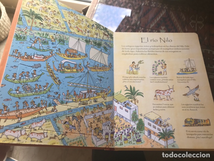 Libros de segunda mano: El antiguo Egipto. Libro puzzle. Usborne. Como Nuevo - Foto 5