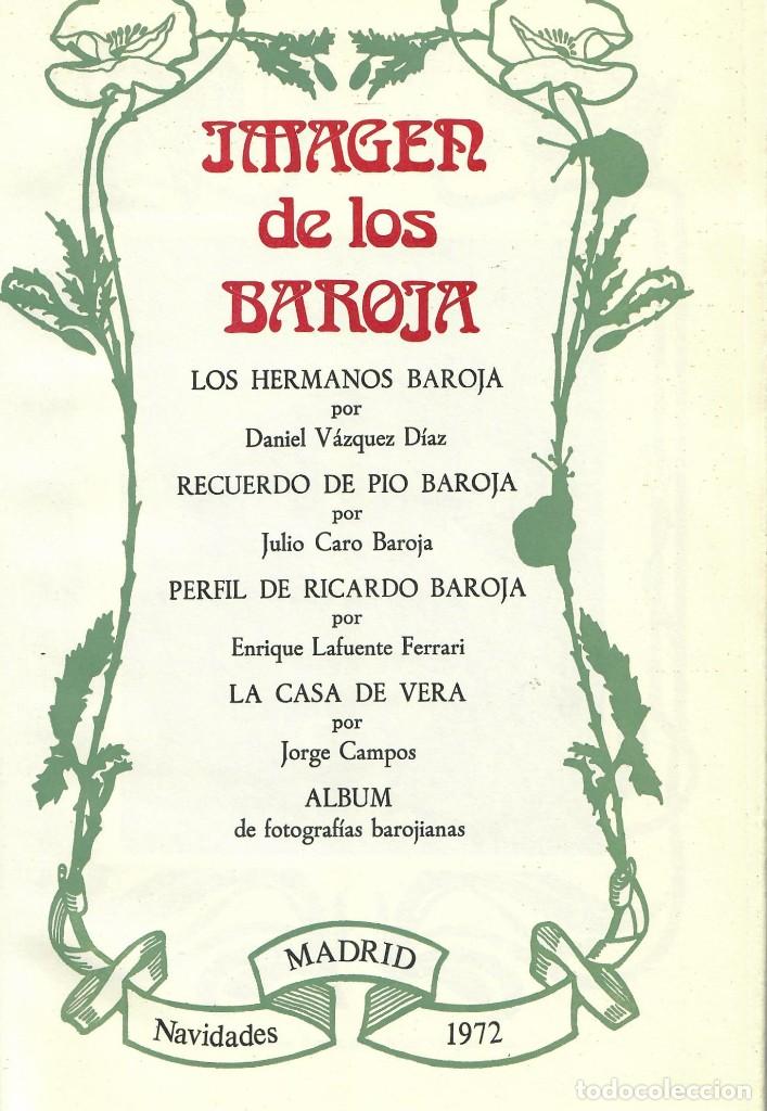 Libros de segunda mano: IMAGEN DE LOS BAROJA - Foto 1