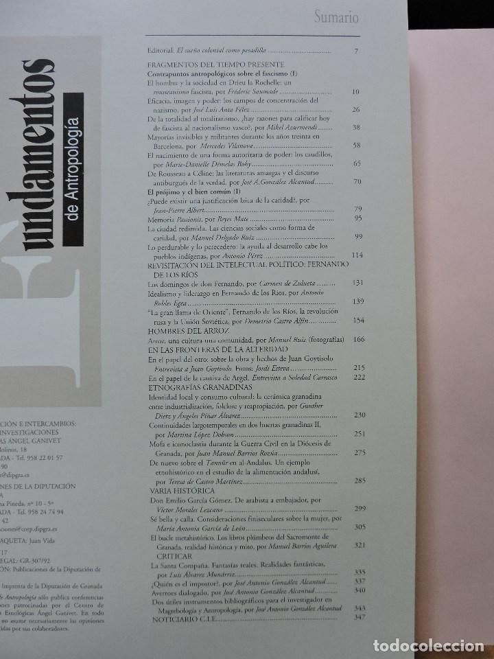 Libros de segunda mano: Fundamentos de Antropolog&iacute;a 10 y 11. Granada 2001 - Foto 2