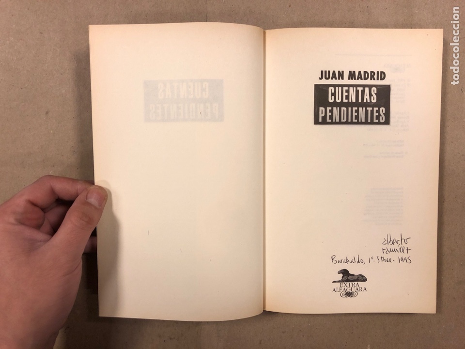 Libros de segunda mano: CUENTAS PENDIENTES. JUAN MADRID. ALFAGUARA 1995. - Foto 2